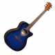 Lâg T-BLUE-ACE T-Blue - Tramontane Auditorium Cutaway Electro Special Edition Blue Burst