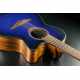 Lâg T-BLUE-ACE T-Blue - Tramontane Auditorium Cutaway Electro Special Edition Blue Burst