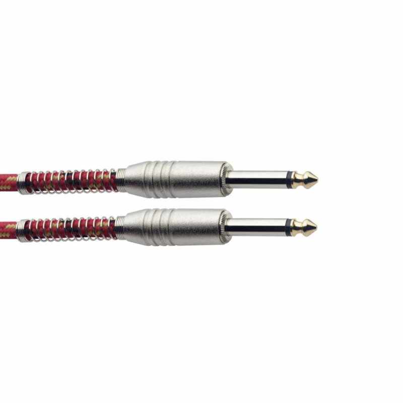 STAGG SGC3VT RD 3M/10FT VINTWEED CABLE-RED