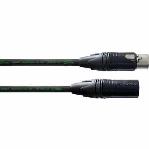 CORDIAL CRM10FM CRM FM-BLACK - NEUTRIK XLR NC3 XX m/f plugs. Section 0.50 mm² - 10 m