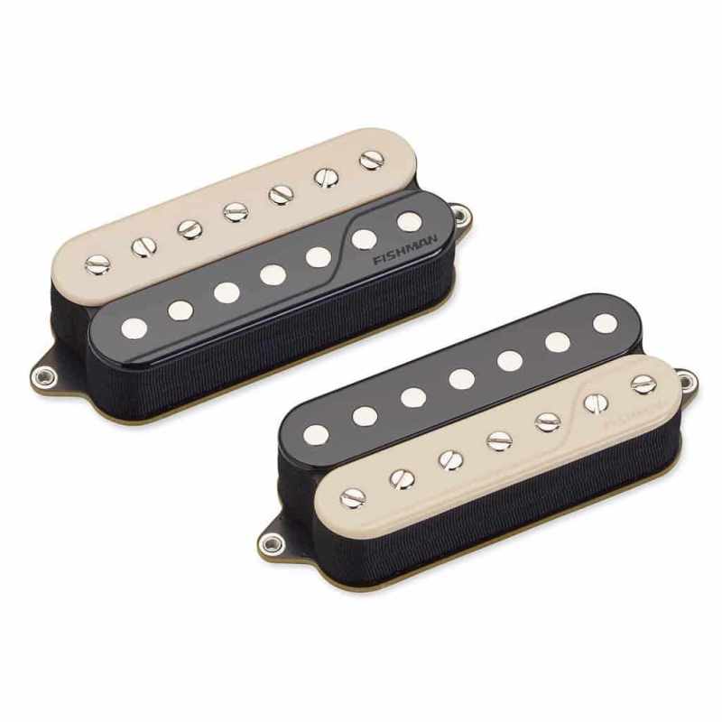 FISHMAN PRF-CO7-SZ2 Open Core Classic Humbucker - Fluence Open Core Classic Actif Humbucker 7-string Zebra pickup set