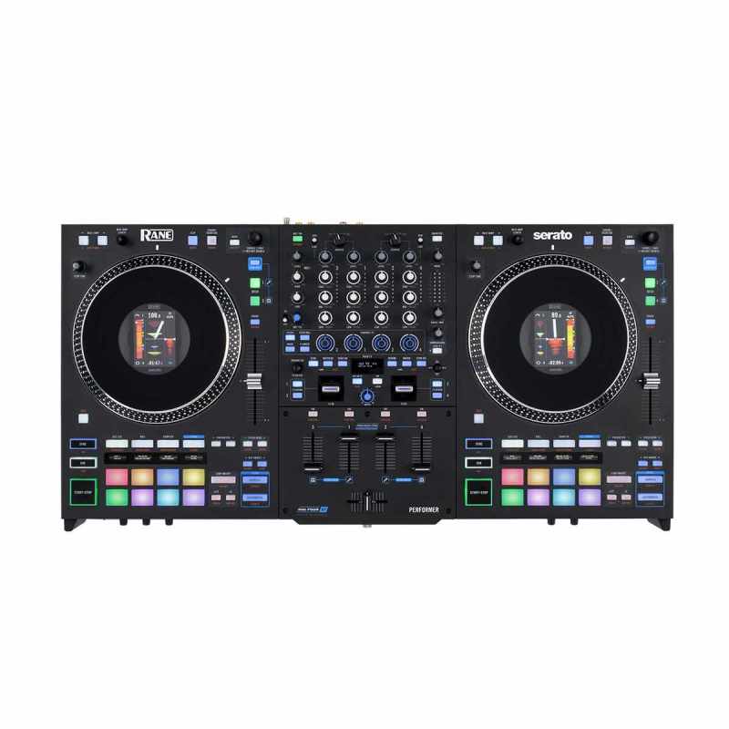 RANE DJ PERFORMER . 4 Kanäle, motorisierte Plattenteller, Serato Stems, 16 Pads