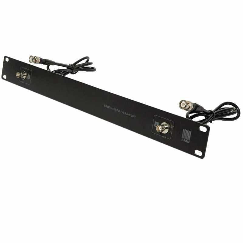 AMC iLIVEARP Facade Rack 1U deport antenna iLive ARP Black for wireless microphones