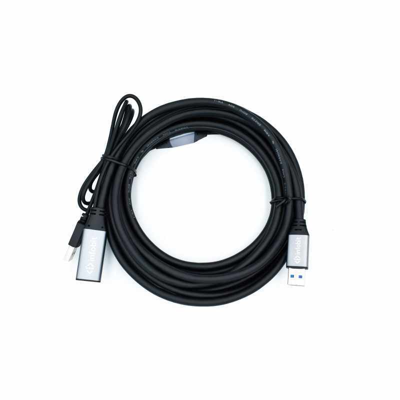 INFOBIT ICABLEUSBACC30 Aktiv USB 3.0 (AM-AF) Verlängerungskabel 30m iCable USB-ACC30