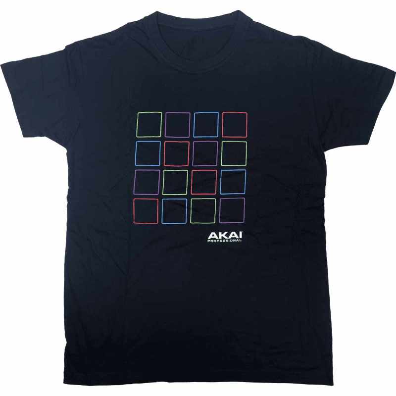 AKAI PROFESSIONAL TSHIRT-MPC-M Camisetas - CAMISETA AKAI MPC NEGRA 180G TALLA M