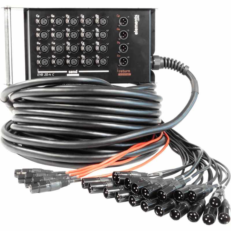 CORDIAL EYB20-4C30 Elements - XLR 20 inputs/4 outputs - 30m