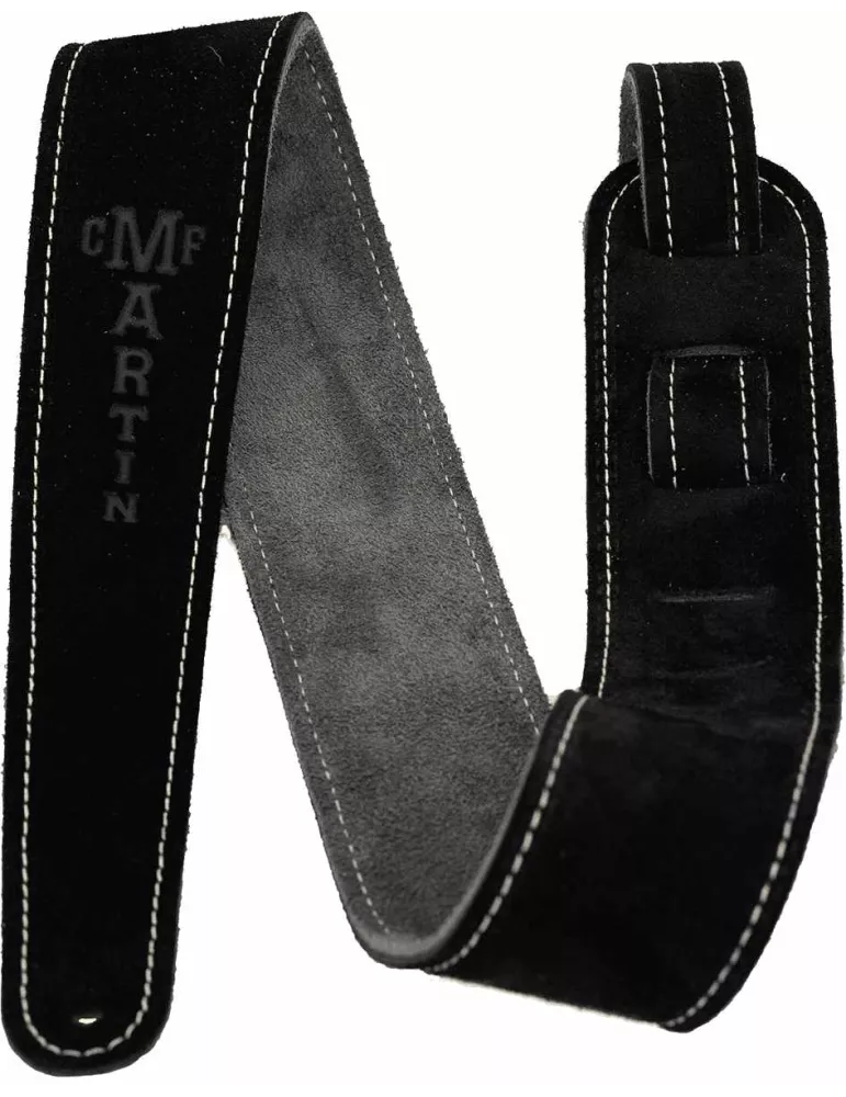  Martin A0016 COURROIE SUEDE NOIRE|MusicGoodDeal 