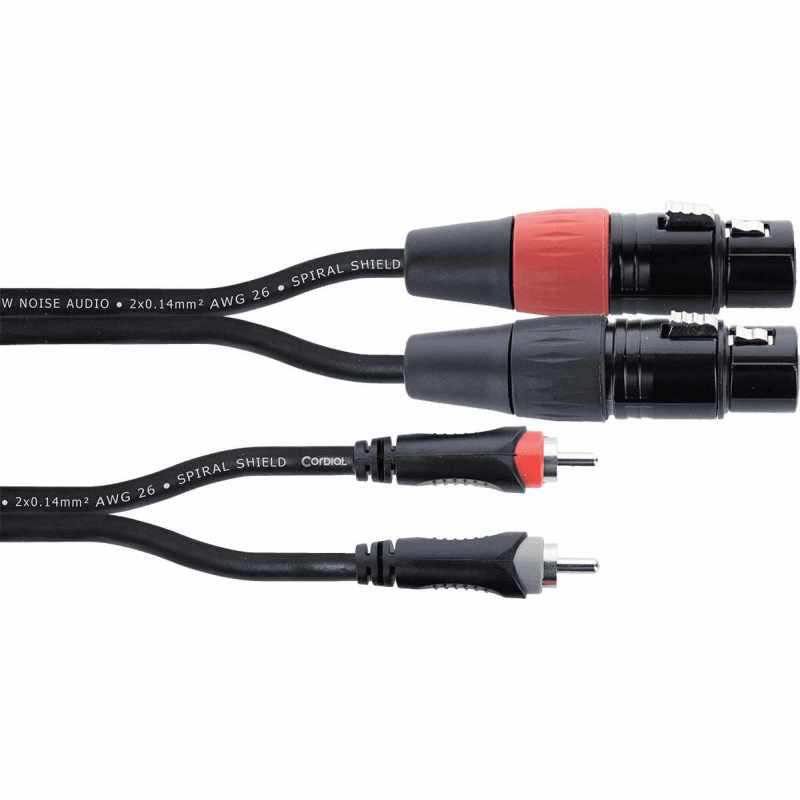 CORDIAL EU1.5FC RCA / XLR - 2 hembras RCA/2 XLR - 1,5m