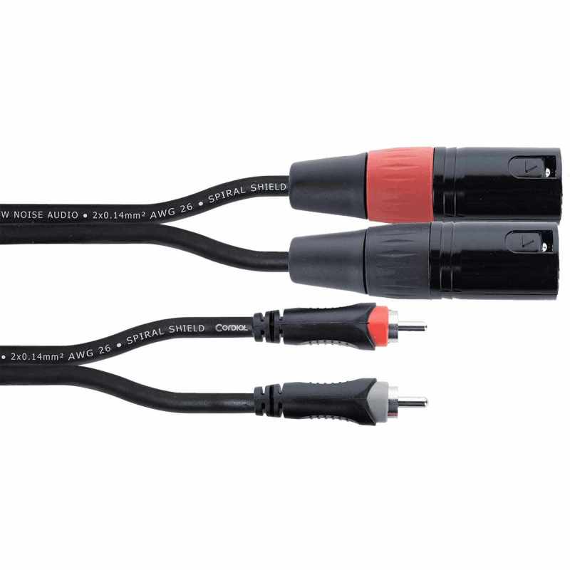 CORDIAL EU1MC RCA / XLR - 2 RCA/2 XLR macho - 1m