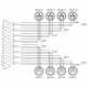 CORDIAL CFD3DFMT Tascam pinout - Sub-D/4 XLR m+4 XLR f Tasc - 3m