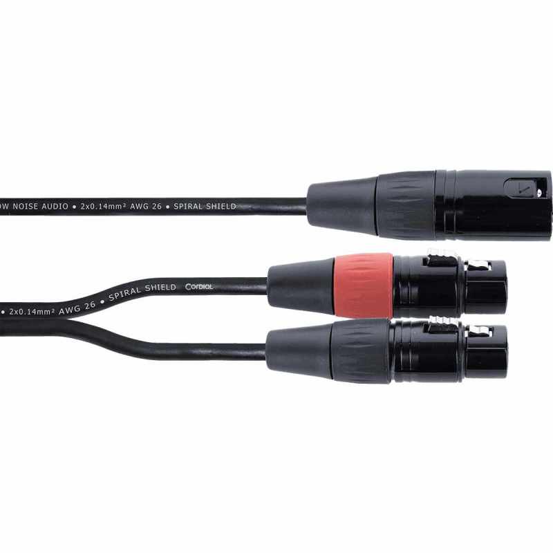 CORDIAL EY0.3MFF XLR - XLR male /2 XLR female - 0.3m