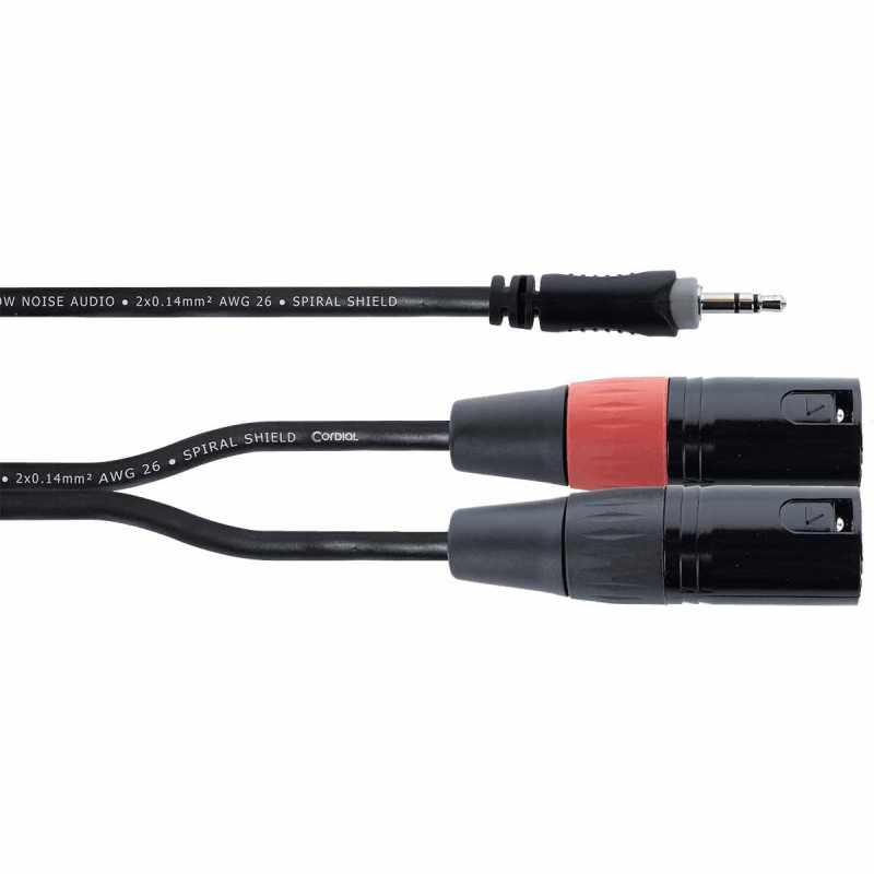 CORDIAL EY1WMM Mini-Jack / XLR - Mini-J. st./2 XLR male - 1m