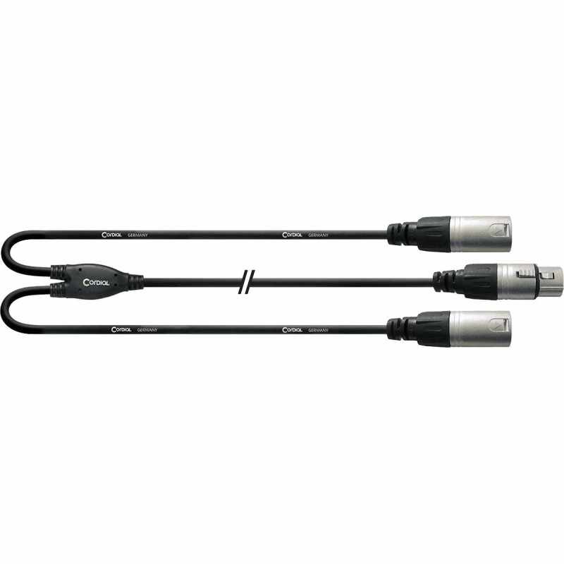 CORDIAL CFY0.3FMM XLR - XLR female/2 XLR male - 0.3m