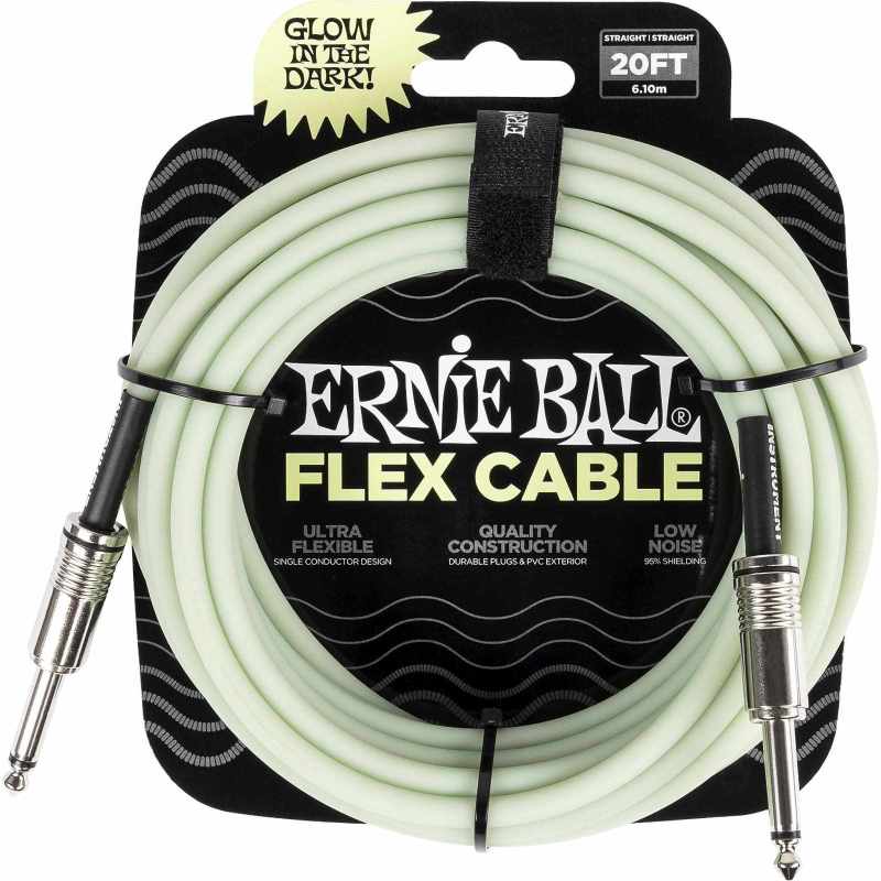 ERNIE BALL 6437 6m phosphorescent jack/jack