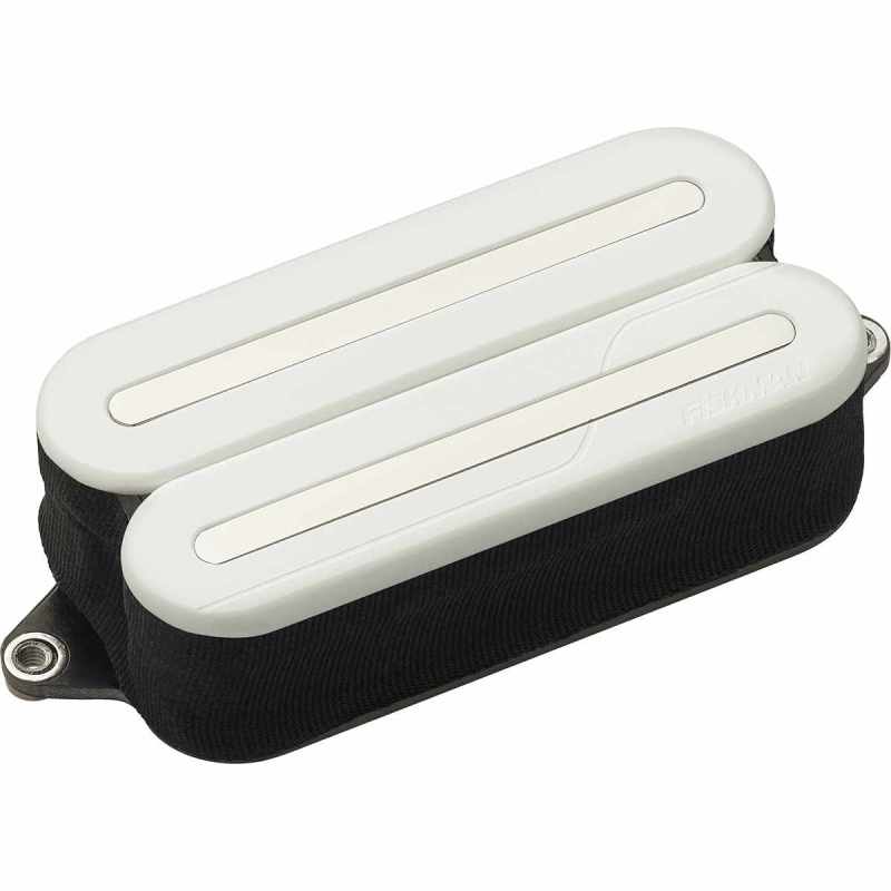 FISHMAN PRF-MO6-AWN . Open Core Modern Humbucker 3-Wege - Aktiv - Alnico - Weiß - Nickelschienen - 6 Saiten