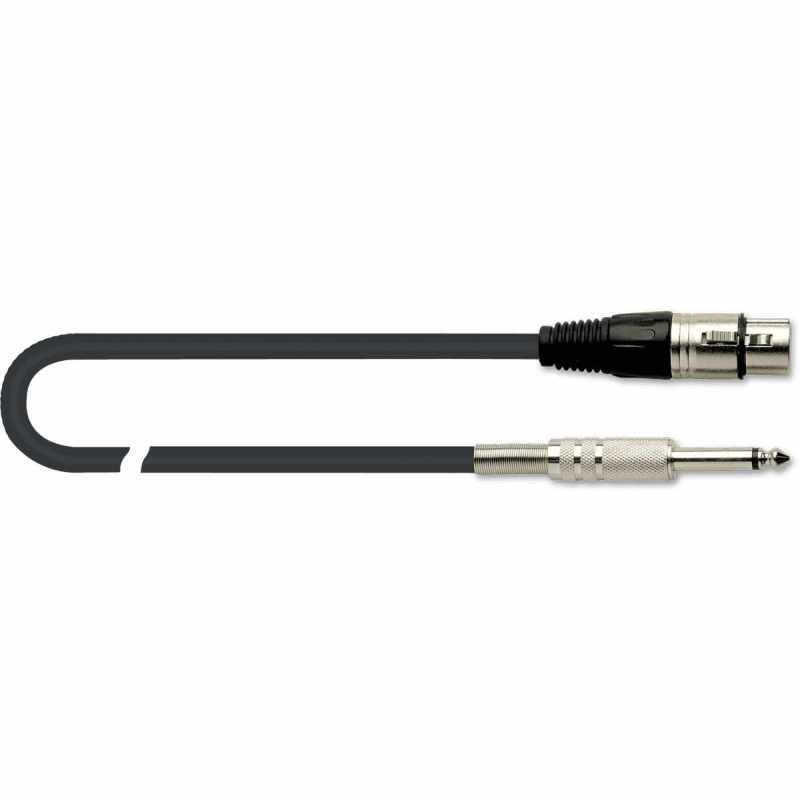 QUIKLOK MX777-9 XLR-Jack mono - XLR female/jack mono 9m