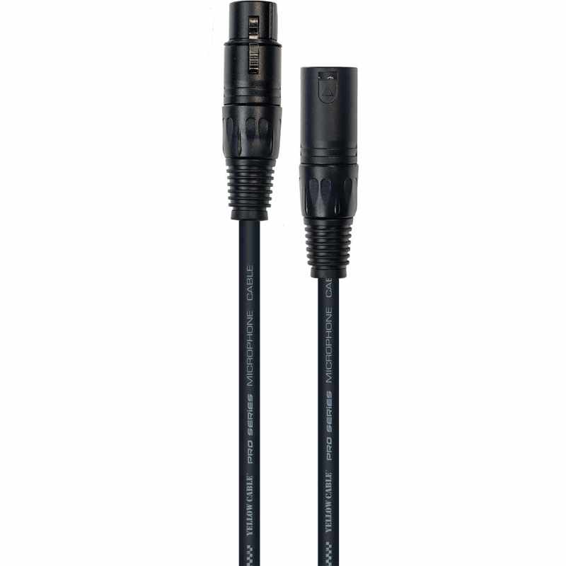 YELLOW CABLE M01X Profile - XLR male/XLR female 1m