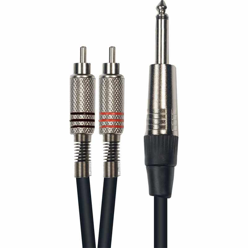 YELLOW CABLE K02-3 2 RCA macho/jack mono macho 3m