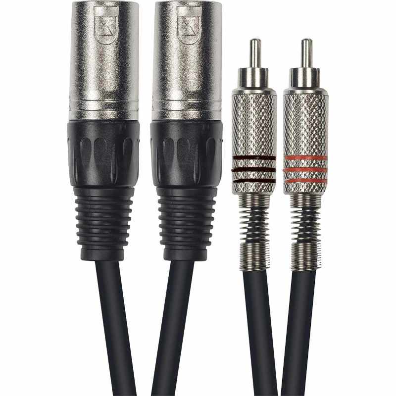 YELLOW CABLE K09-3 2 XLR male/2 RCA male 3m