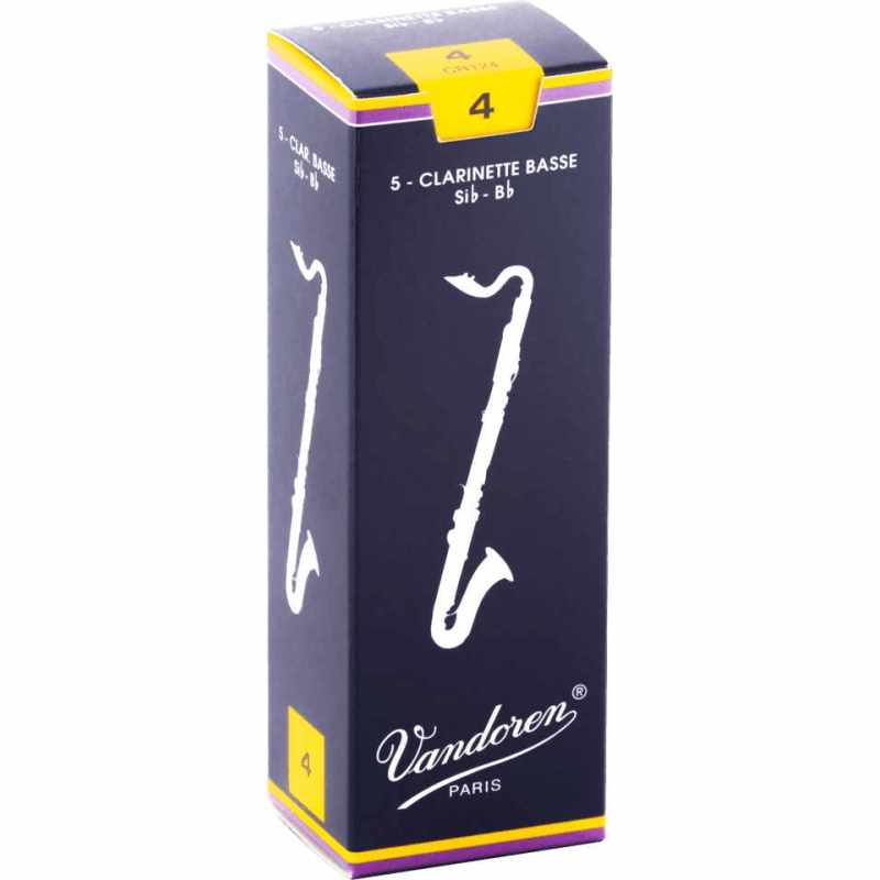 VANDOREN CR124 Bass box of 5 reeds - Force 4