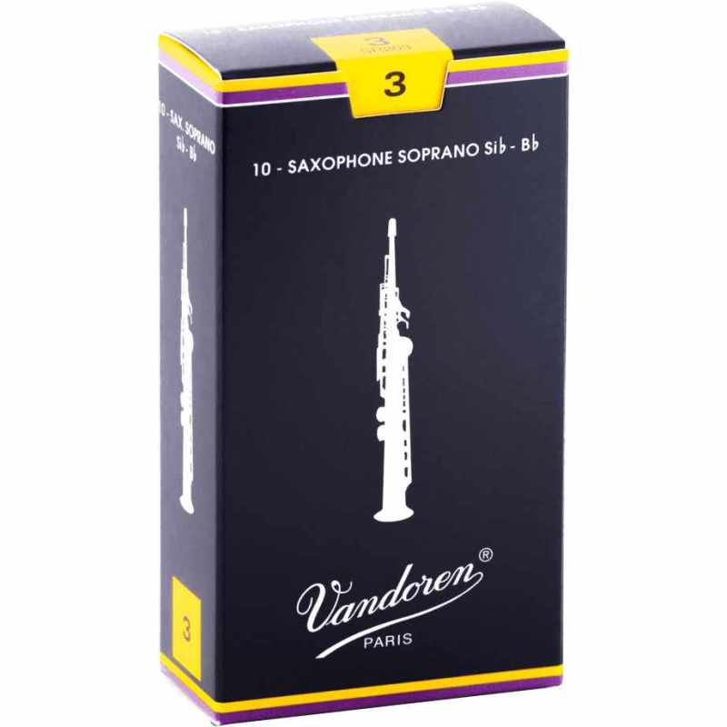 VANDOREN SR203 Soprano box of 10 reeds - Force 3