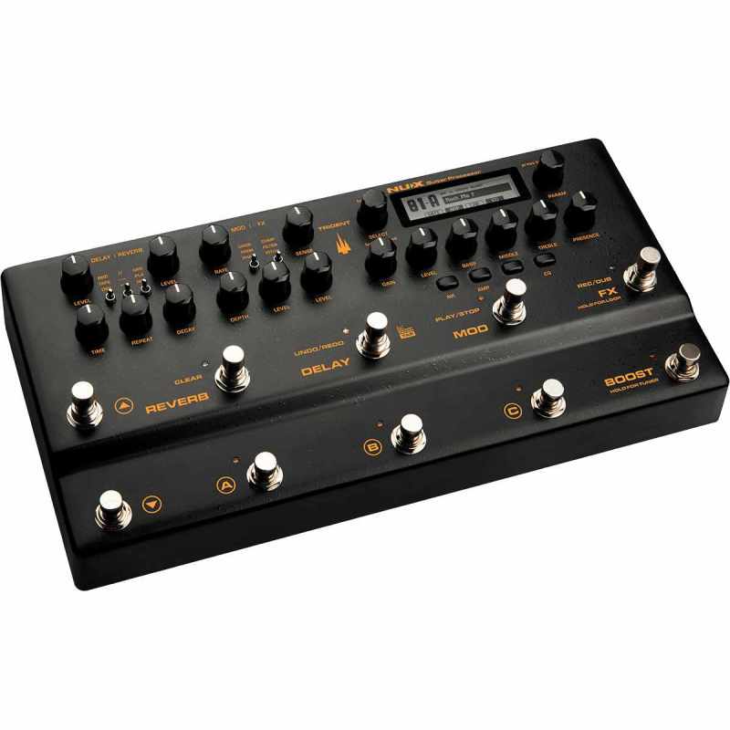 NUX TRIDENT . 10 Switches, 10 Effektblöcke, MIDI, Looper