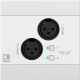 AUDAC NWP220-W Wallplates - Network audio wallplate - 2 x XLR + BT (4 CH) white