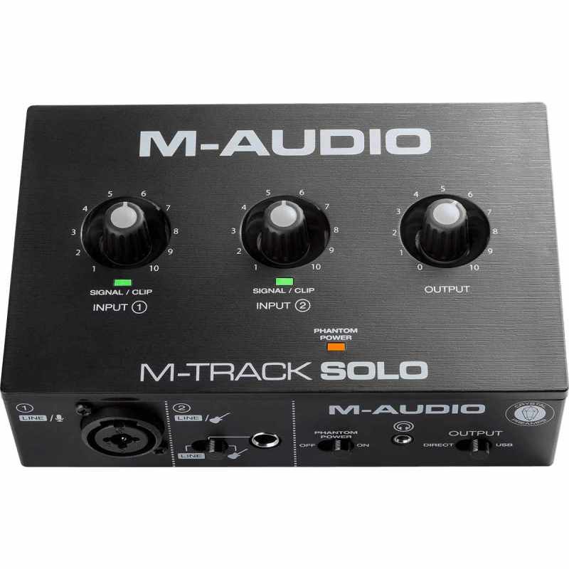 M-AUDIO MTRACK-SOLO 2 channels, 1 combo input + instrument/line jack input