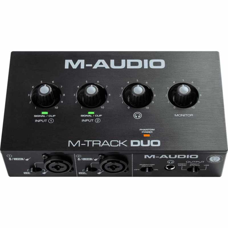 M-AUDIO MTRACK-DUO 2 channels, 2 XLR/jack combo inputs