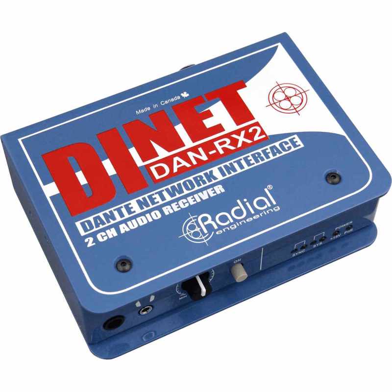 RADIAL ENGINEERING DAN-RX2 Direct boxes - 2 channel DANTE receiver