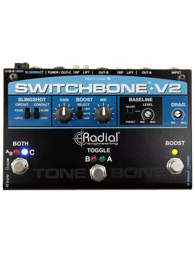  TONEBONE SWITCHBONE-V2 Instruments - ABY/C with optical switch|MusicGoodDeal 
