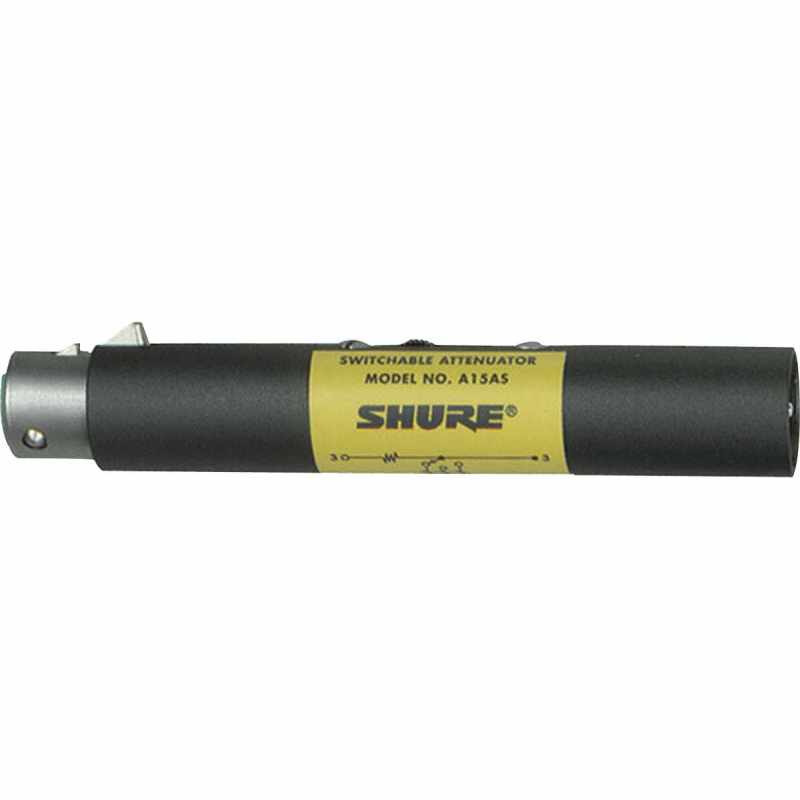 SHURE A15AS Adaptadores - Atenuador de micrófono