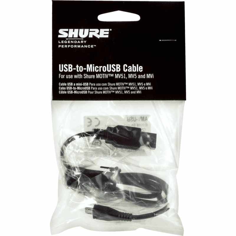 SHURE AMV-USB Accessories - Micro USB cable - USB 1 m