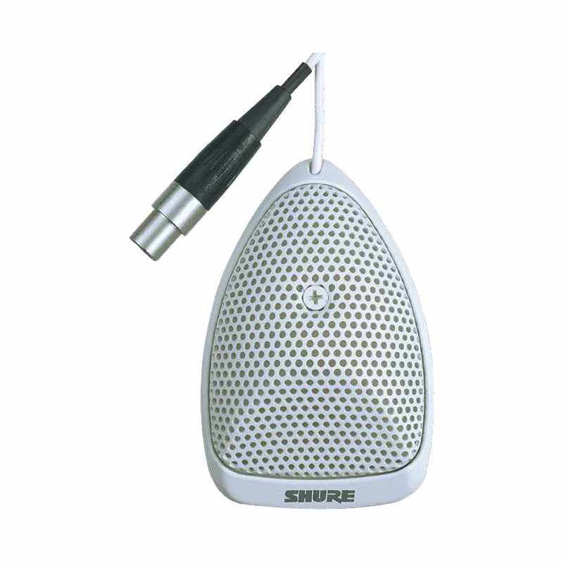 SHURE MX391W-A/S Miniature surface microphones - Supercardio white surface effect microphone