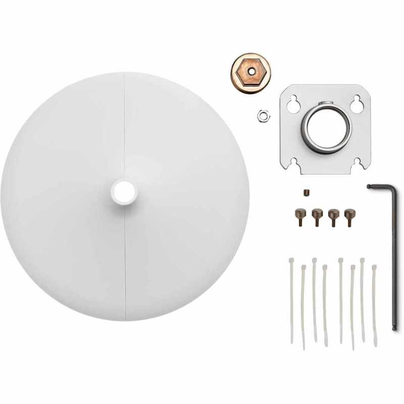 SHURE A901W-R-PM-3/8IN Accessories - MXA901 mounting kit on 3/8" threaded rod, white