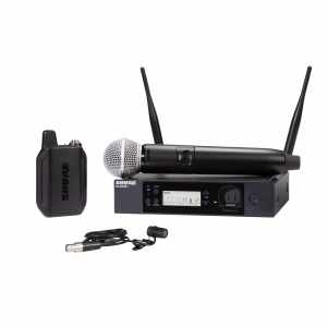 SHURE GLXD124R+E-85-Z4 Completo - GLXD124R+ WL185 + SM58 sistema dual HF