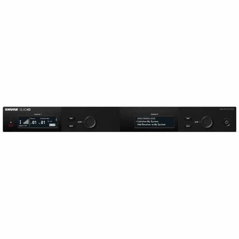 SHURE SLXD4DE-G59 Receiver - Dual receiver - G59 band - 470-514 MHz