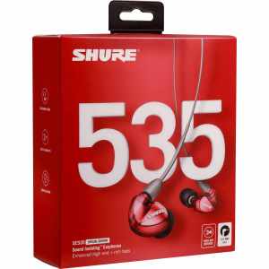 SHURE SE535LTD . Audio / Shure / INTRA-AURICULARES / SE / High Definition 2-Wege-Intra - Limited Edition Rot