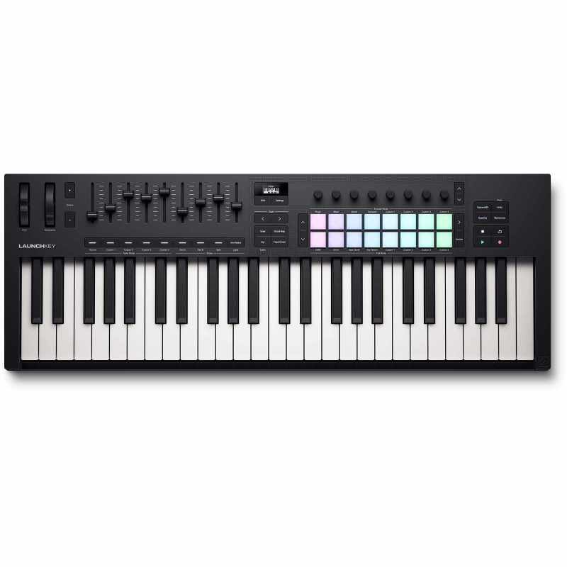 NOVATION LAUNCHKEY-49-MK4 Mk4 - 49-key master keyboard, 16 pads, 8 encoders, 9 faders, OLED display