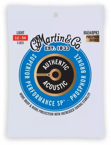  Martin MA540PK3 Pack de 3, Light|MusicGoodDeal 