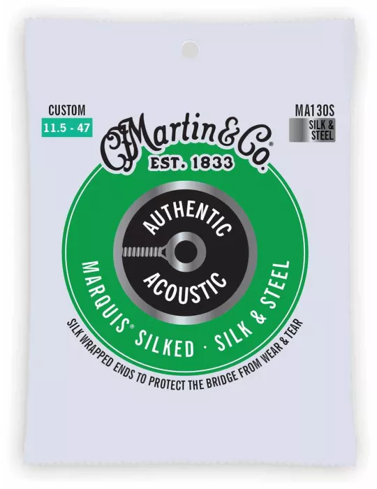  Martin MA130S Authentic Silked, Silk & Steel, 11.5 - 47.0|MusicGoodDeal 
