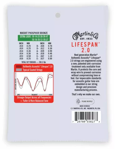  Martin MA500T 12 cordes, Extra Light, 92/8|MusicGoodDeal  2