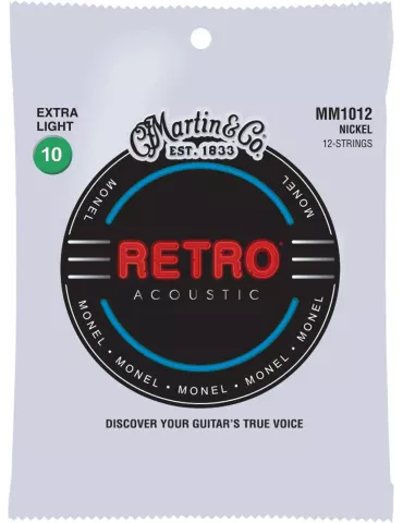  Martin MM1012 Jeu Retro Monel 12 cordes extra-light|MusicGoodDeal 