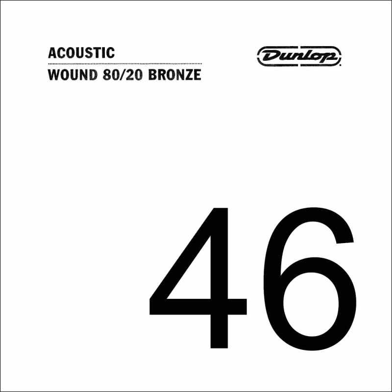 DUNLOP DAB46 Restocking - Acoustic cord 80/20 Bronze .046, spun