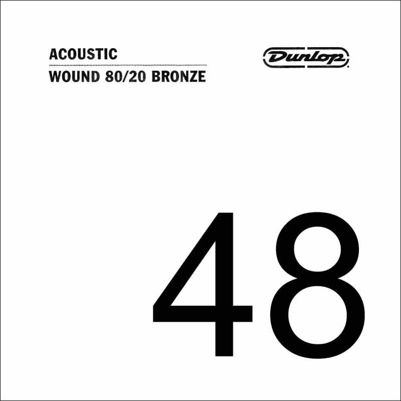 DUNLOP DAB48 Restocking - Acoustic cord 80/20 Bronze .048, spun