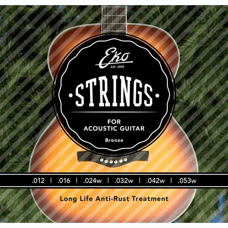 EKO ACB1253M Acoustic Guitar Strings Bronze MEDIUM 12-53