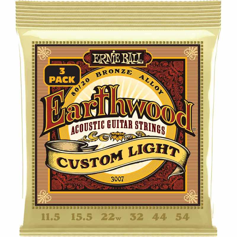 ERNIE BALL 3007 Custom light 11.5-54 - 3 pack