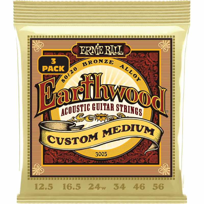 ERNIE BALL 3005 Custom medium 12.5-56 - 3 pack