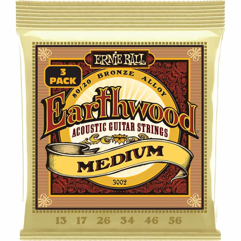 ERNIE BALL 3002 Packs of 3 sets - Medium 13-56 - pack of 3