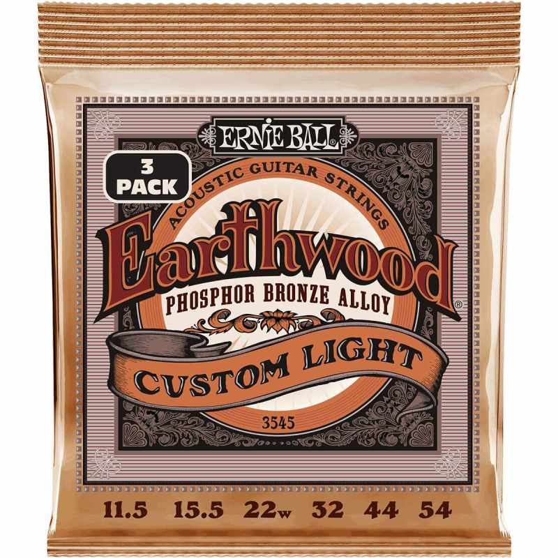 ERNIE BALL 3545 Custom light 11.5-54 - 3 pack